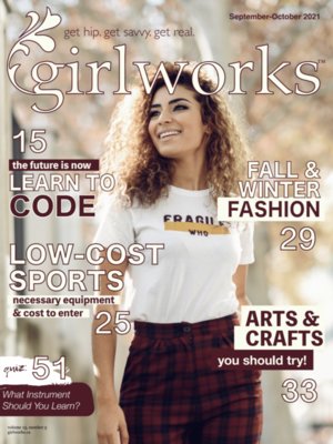 cover image of girlworks magazine Sept / Oct 2021